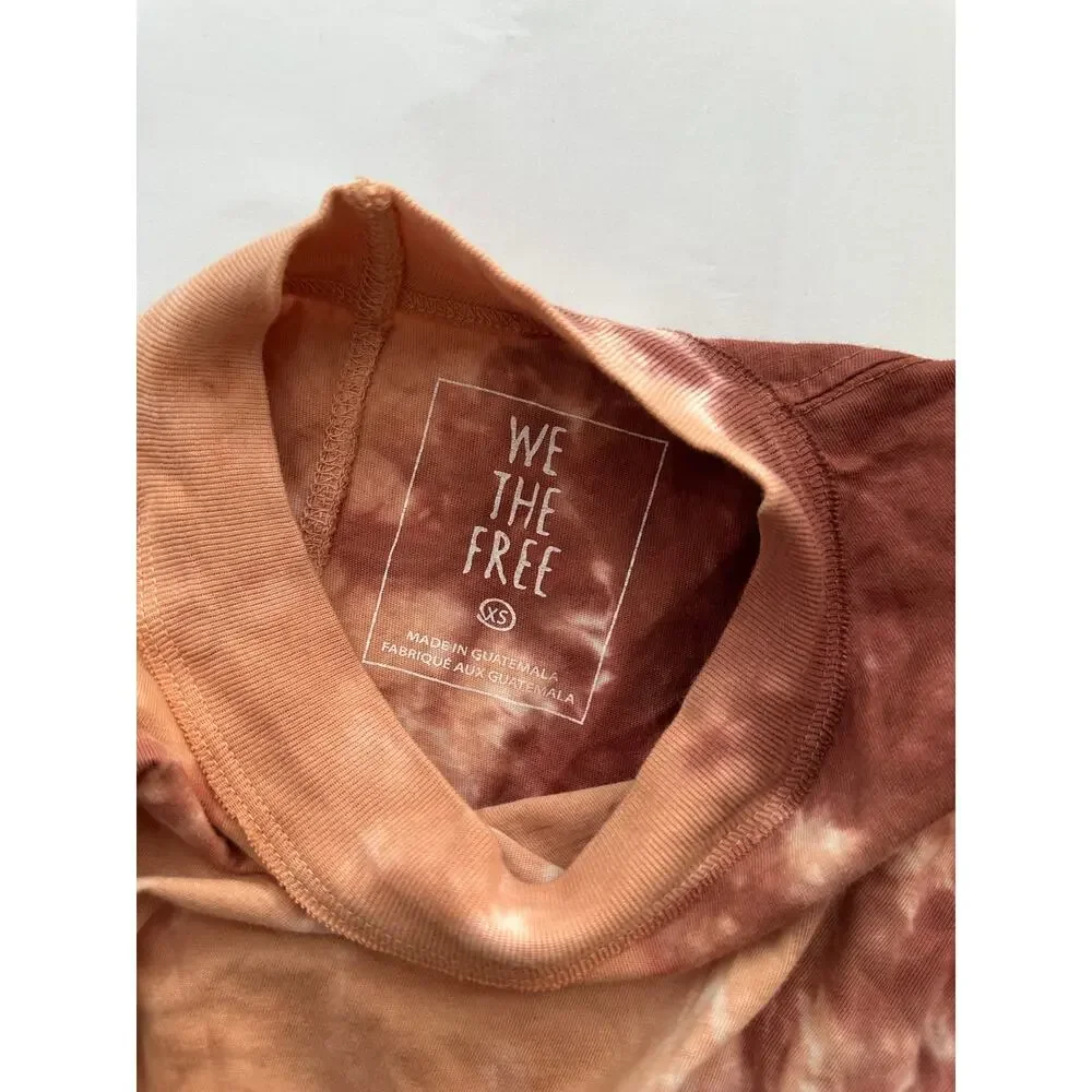 Free People Be Free Tie Dye Long Sleeve Oversized XS